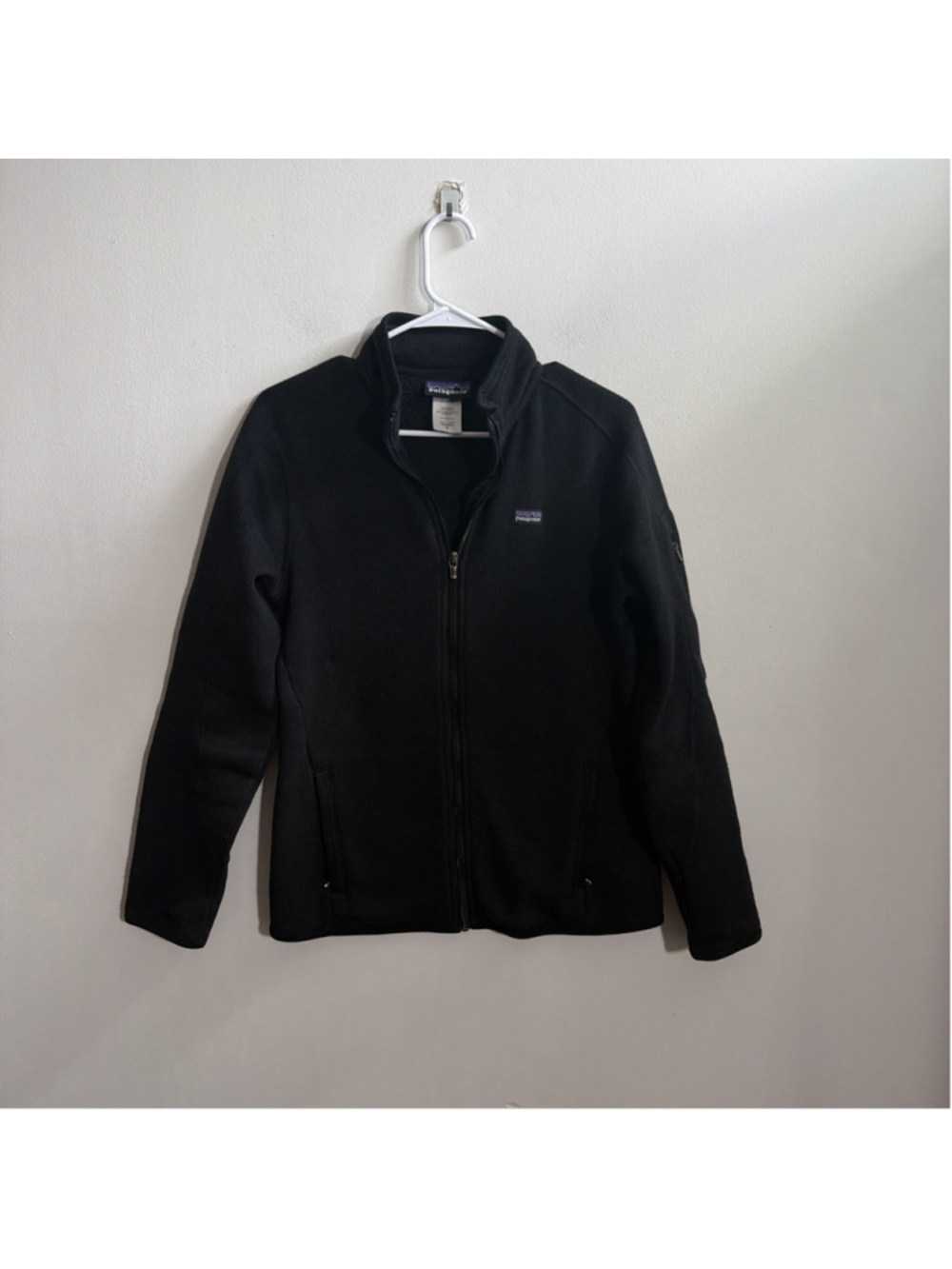 WOMEN’S PATAGONIA BETTER SWEATER JACKET ZIP UP SIZE MEDIUM M BLACK FLEECE
